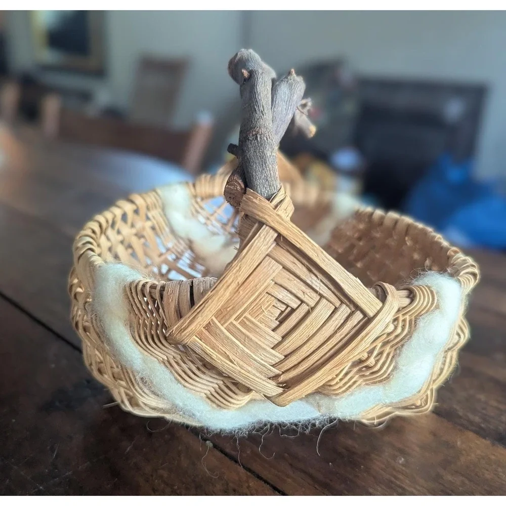 Handmade‎ Appalachian Ribbed Melon Basket | Countrycore Rustic Artisan  Utility